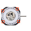 Chinese Sunon® 3 Hand Quartz Watch Movement SL31D-6 Date At 6:00 Overall Height 6.0mm 