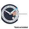Far East Sunon® 2 Hand Quartz Watch Movement PE482 Date At 3:00 Small Second At 9:00 Overall Height 6.3mm