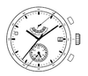 Far East Sunon® 5 Hand Multi Function Quartz Watch Movement PE910-1 Date At 3:00 Overall Height 6.8mm