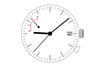 S. Epson Japanese Solar 4 Hand Quartz Watch Movement VS56 Battery Indicator Hand At 10:00 Date At 3:00 Overall Height 7.0mm