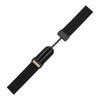 20mm Silicone Watch Band with Magnetic Clasp Black With Orange 7 5/8 Inch Length
