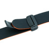 20mm Silicone Watch Band with Magnetic Clasp Orange With Black 7 5/8 Inch Length