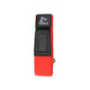 22mm Black/Red Nylon And Leather Watch Strap Velcro® Style Sport Band 9 Inch Length