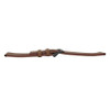 20mm Brown Soft Perforated Leather Watchband 7 1/2 Inch Length
