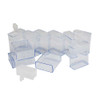 Rectangle Plastic Tube Bottles with Flip Top Caps Set of 10