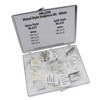Watch Band Mixed Cut Out And Split Style White Plated End Piece Assortment 24 Pieces