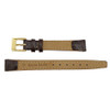 12 mm Buffalo Grain Brown Open End Clip On Leather Watch Band 6 1/2 Inch Length