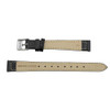 Flat Watch Band 14mm Classic Calf Black Leather 7 Inch Length