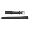 Flat Watch Band 14mm Classic Calf Black Leather 7 Inch Length