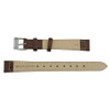 Flat Watch Band 12mm Classic Calf Brown Leather 7 Inch Length