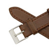 Flat Watch Band 16mm Classic Calf Brown Leather 7 3/8 Inch Length