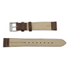 Flat Watch Band 18mm Classic Calf Brown Leather 7 5/8 Inch Length