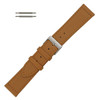Flat Watch Band 20mm Classic Calf Tan Leather 7 5/8 Inch Length