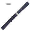 Flat Watch Band 14mm Classic Calf Navy Blue Leather 7 Inch Length