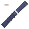 Flat Watch Band 20mm Classic Calf Navy Blue Leather 7 5/8 Inch Length