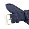 Flat Watch Band 20mm Classic Calf Navy Blue Leather 7 5/8 Inch Length