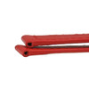Flat Watch Band 14mm Classic Calf Red Leather 7 Inch Length