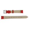 Flat Watch Band 12mm Classic Calf Red Leather 7 Inch Length