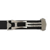 Black Ribbed Nylon Watch Band with Deployant Clasp 18mm Strap 9 14/16 Inch Length