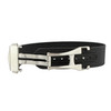 Black Ribbed Nylon Watch Band with Deployant Clasp 18mm Strap 9 14/16 Inch Length