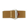 Brown Ribbed Nylon Watch Band with Deployant Clasp 18mm Strap 9 14/16 Inch Length
