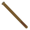 Brown Ribbed Nylon Watch Band with Deployant Clasp 20mm Strap 9 14/16 Inch Length