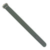 Grey Ribbed Nylon Watch Band with Deployant Clasp 18mm Strap 9 14/16 Inch Length