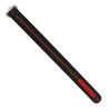 Black and Red Stripped Ribbed Nylon Watch Band with Deployant Clasp 18mm Strap 9 14/16 Inch Length