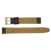 Leather Watch Band 13mm Brown Polished Calf Flat 6 5/8 Inch Length