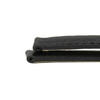 Black 18mm Soft Padded Leather Watch Strap  7 7/8 Inch Length