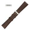 Brown 22mm Soft Padded Leather Watch Strap  7 7/8 Inch Length