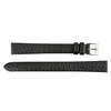 Watch Band 14mm Black Soft Flat Leather Classic Calf 8 1/2 Inch Length