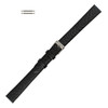 Watch Band 14mm Black Soft Flat Leather Classic Calf 8 1/2 Inch Length