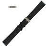 Watch Band 18mm Black Soft Flat Leather Classic Calf 8 1/2 Inch Length