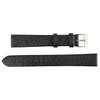 Watch Band 18mm Black Soft Flat Leather Classic Calf 8 1/2 Inch Length