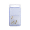 Clear Plastic Clamshell Package 3-3/4" x 2" x 1/2" Pack of 50
