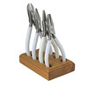 Jewelers Pliers Set of Four on Wood Holder