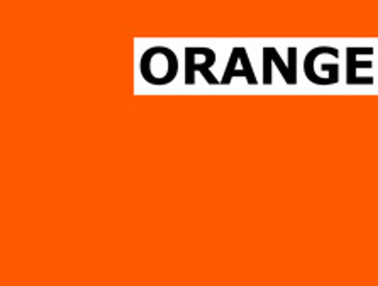 Orange Color Silicone & Rubber Watch Bands