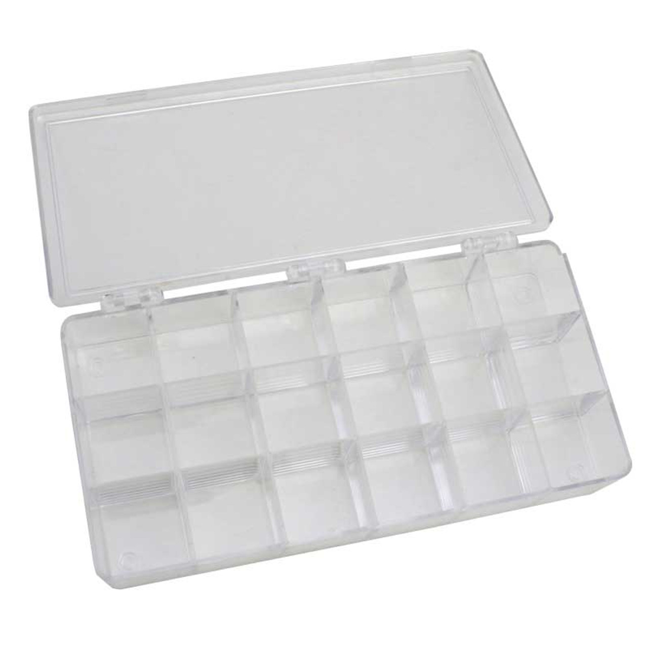 18 Compartment Jewelry and Watch Part Storage Box