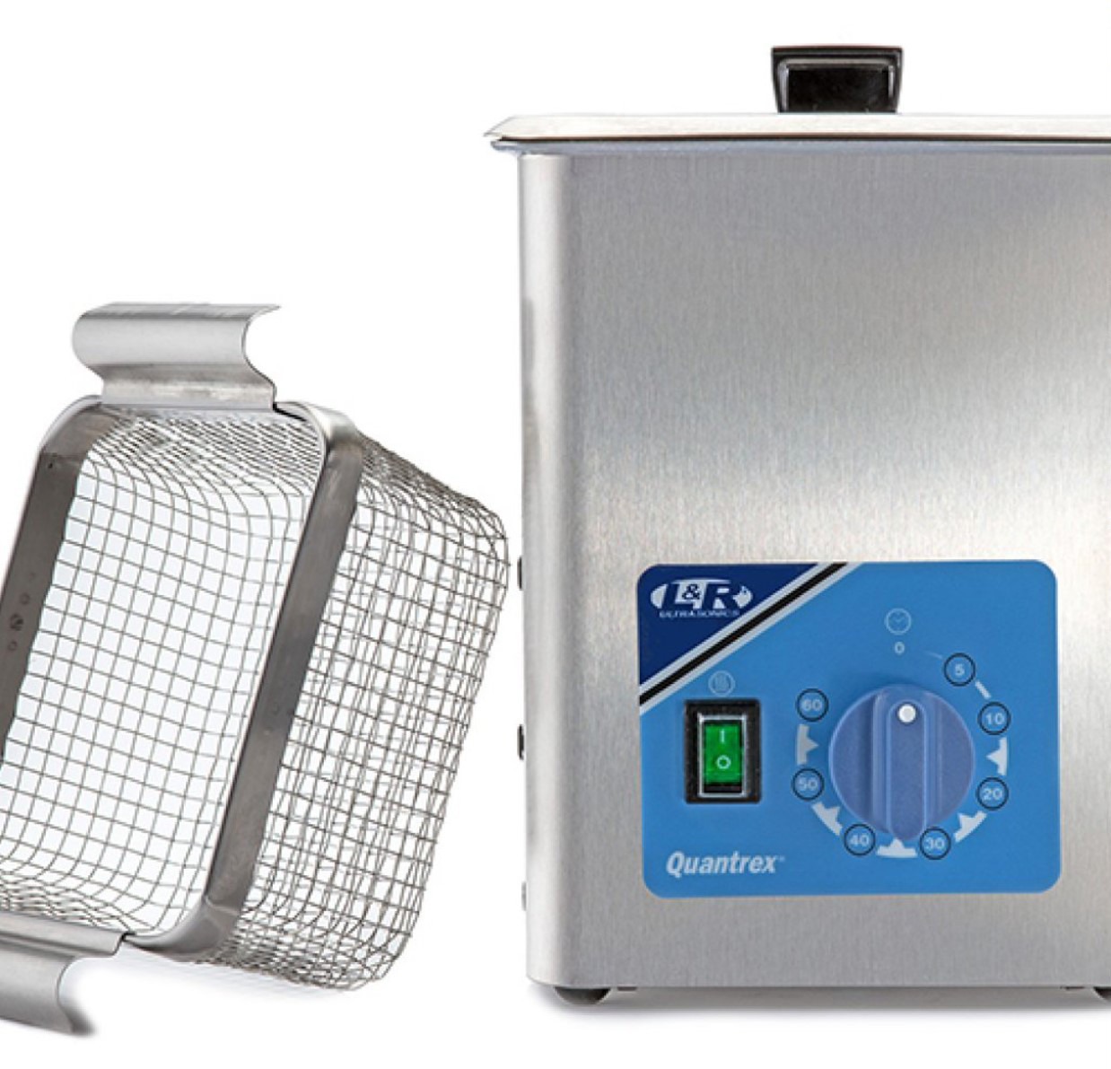 L and R Quantrex Series Q90 Ultrasonic Jewelry Cleaner .5 Gallon Tank