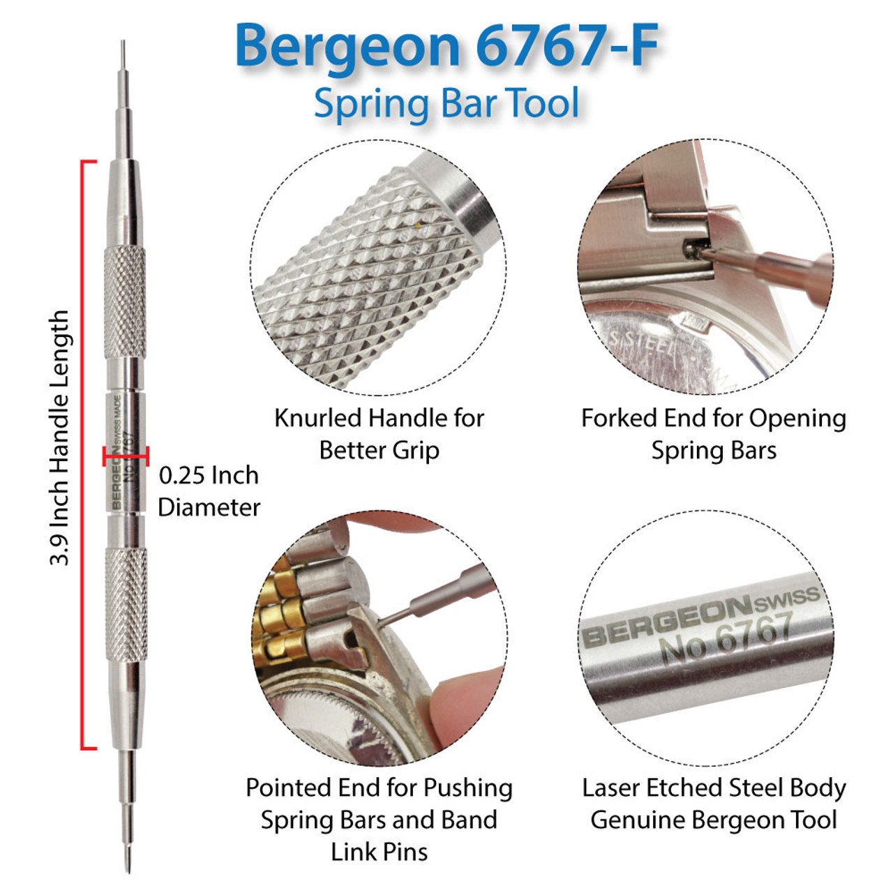 Bergeon 6767-F Spring Bar Tool
