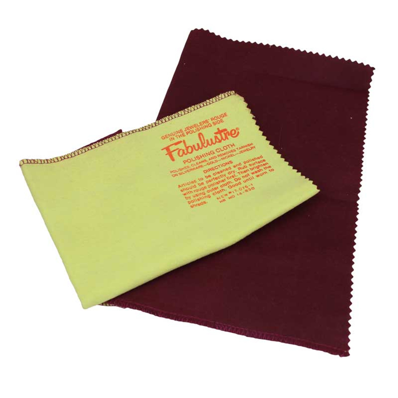Fabulustre Jewelry Polishing Cloth with Rouge and Buff 9 x 11 Inch Sold per  Piece