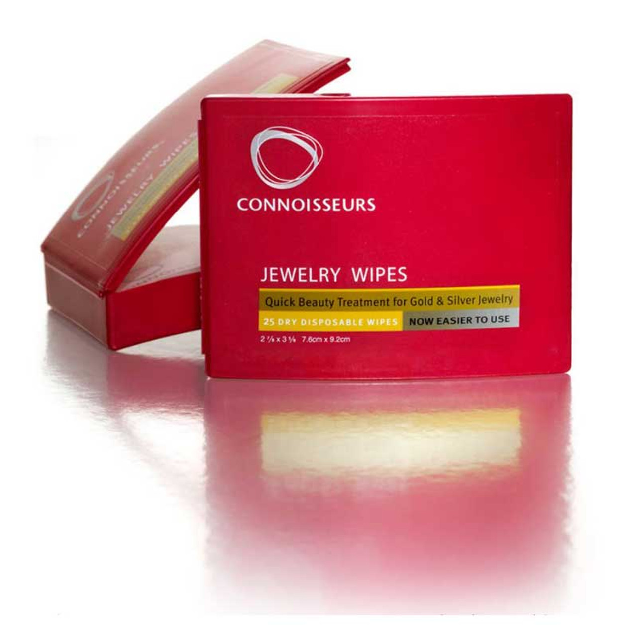 Connoisseurs Jewelry Cleaner Wipes 25 Wipe Dispenser