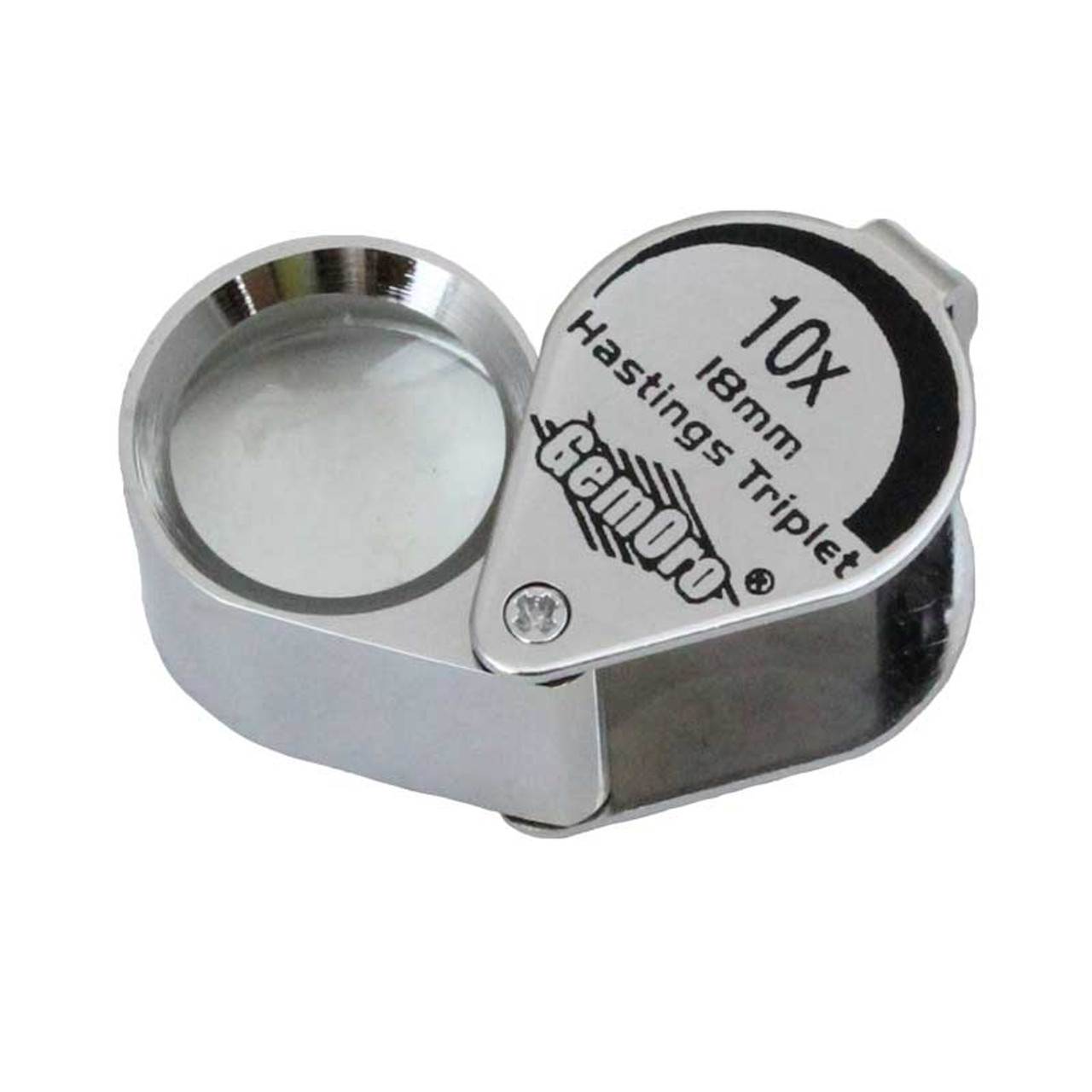 Diamond Cut Jewelers' Loupe, Chrome, 10X, 18mm Lens