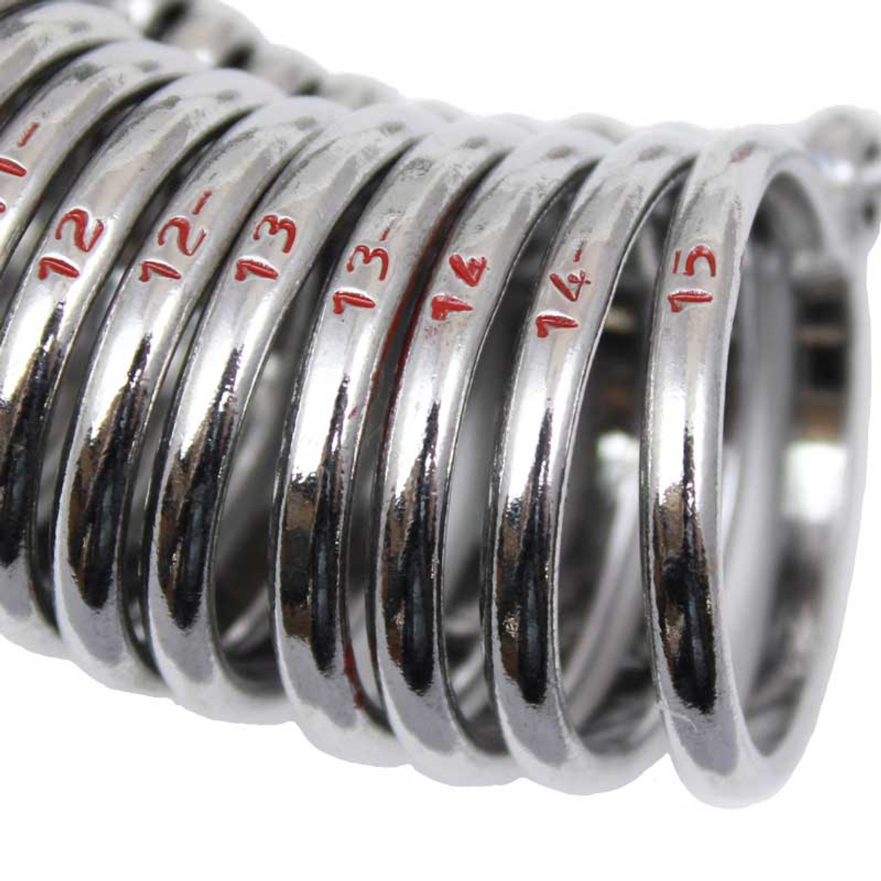 Finger Ring Sizer Gauge Half Round Style Measures Sizes 1-15 - Findings  Outlet