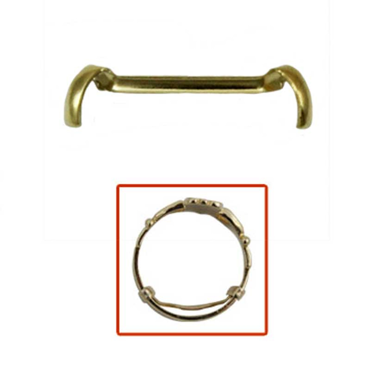 14k White/Yellow Gold Filled Ring Guard Adjuster Large 3 Pieces Set |  Anaporium