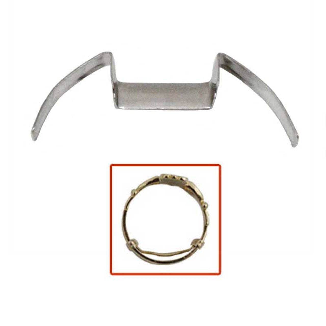 Stronghold Ring Guards, Jumbo White Gold Filled, Pkg = 6 pcs.