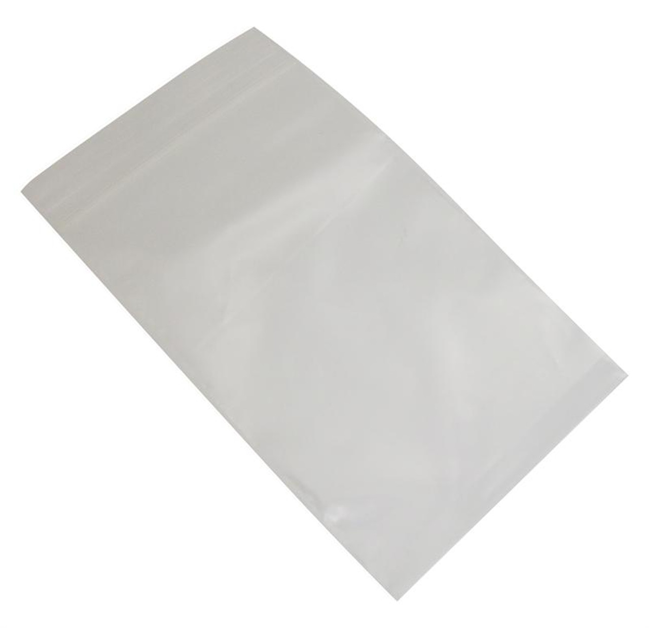 8 x 10 White Block Clearzip® LockingTop Bags 4 Mil
