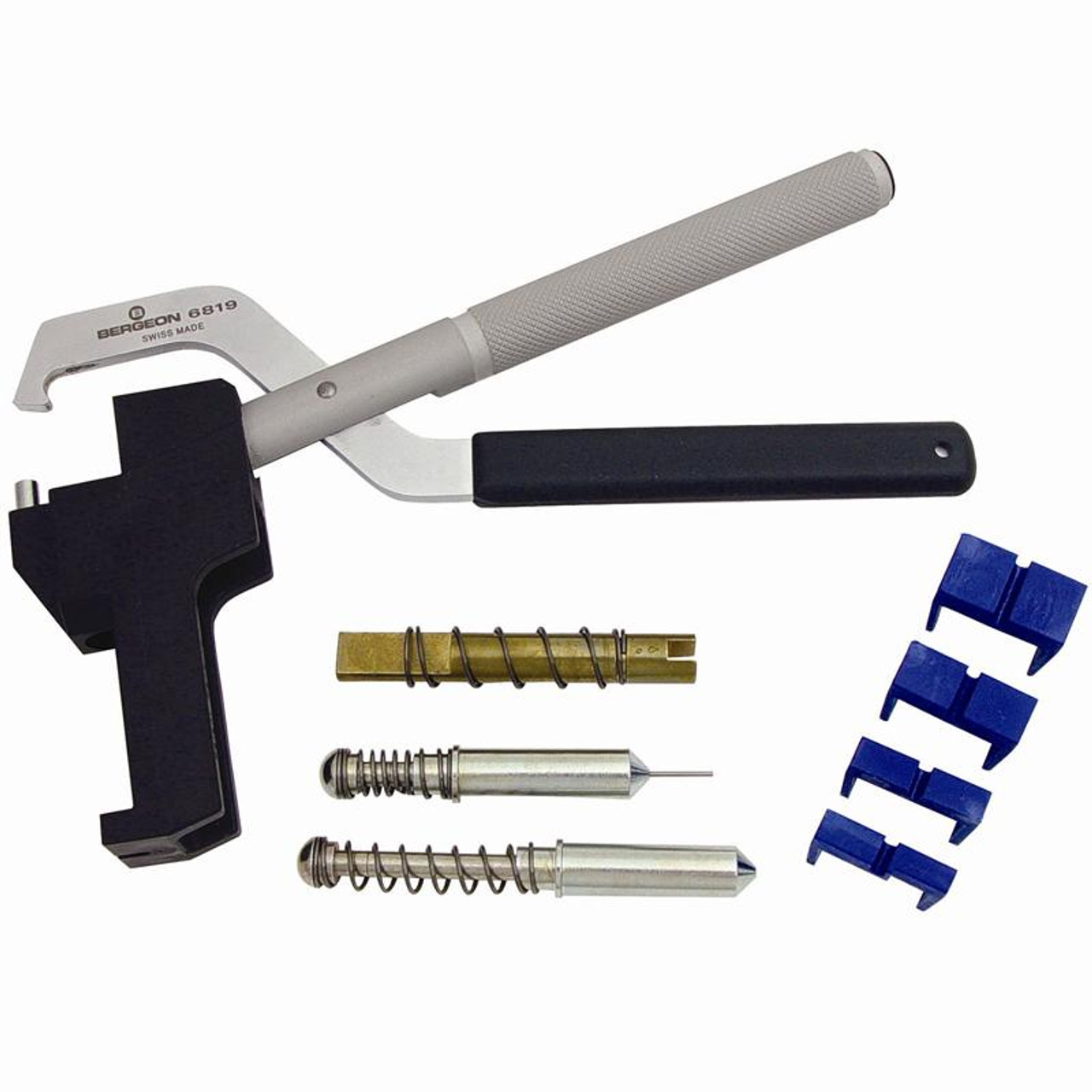 Horizontal Bergeon tool for removing and inserting watch strap