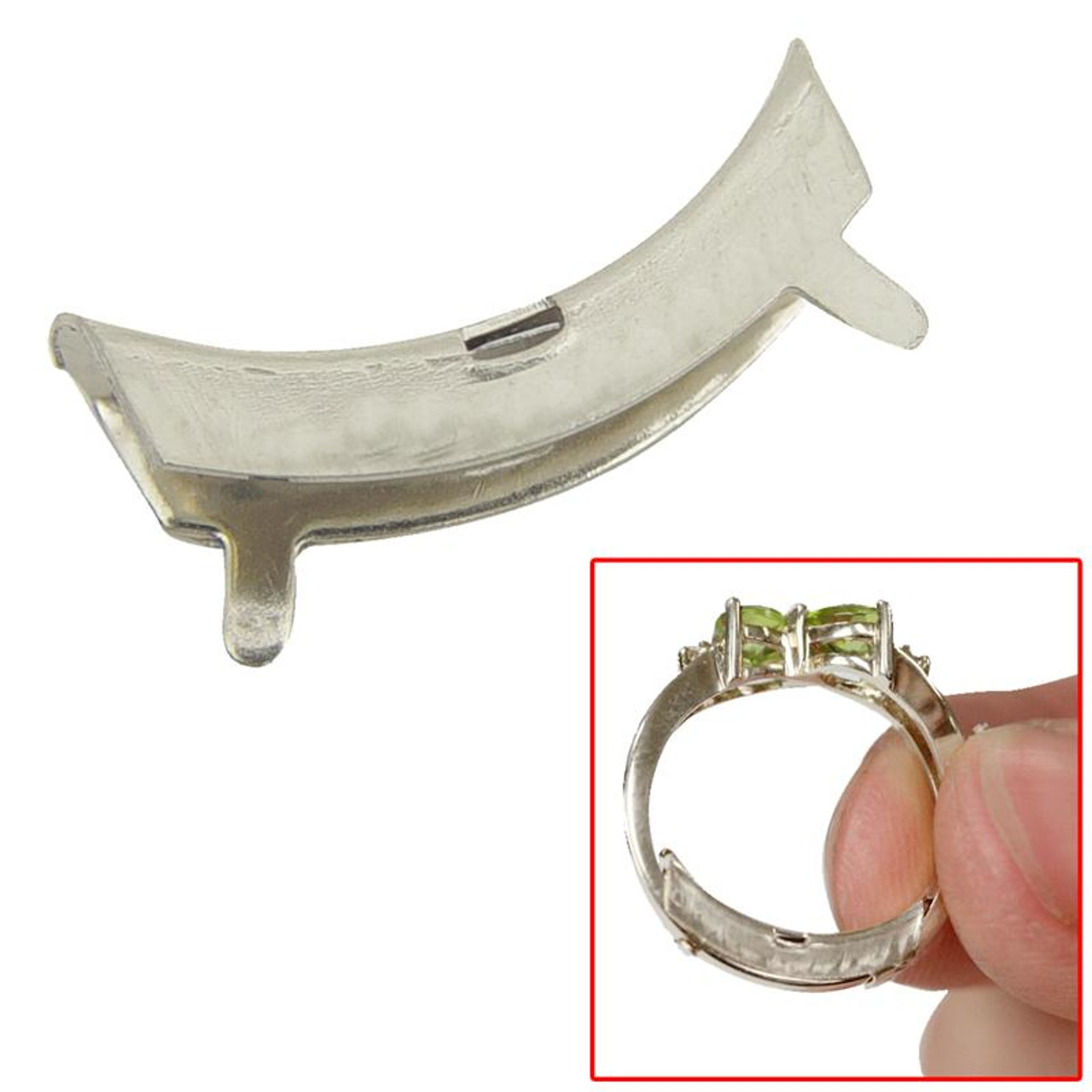3.5 Millimeter White Gold Spring Ring Guard